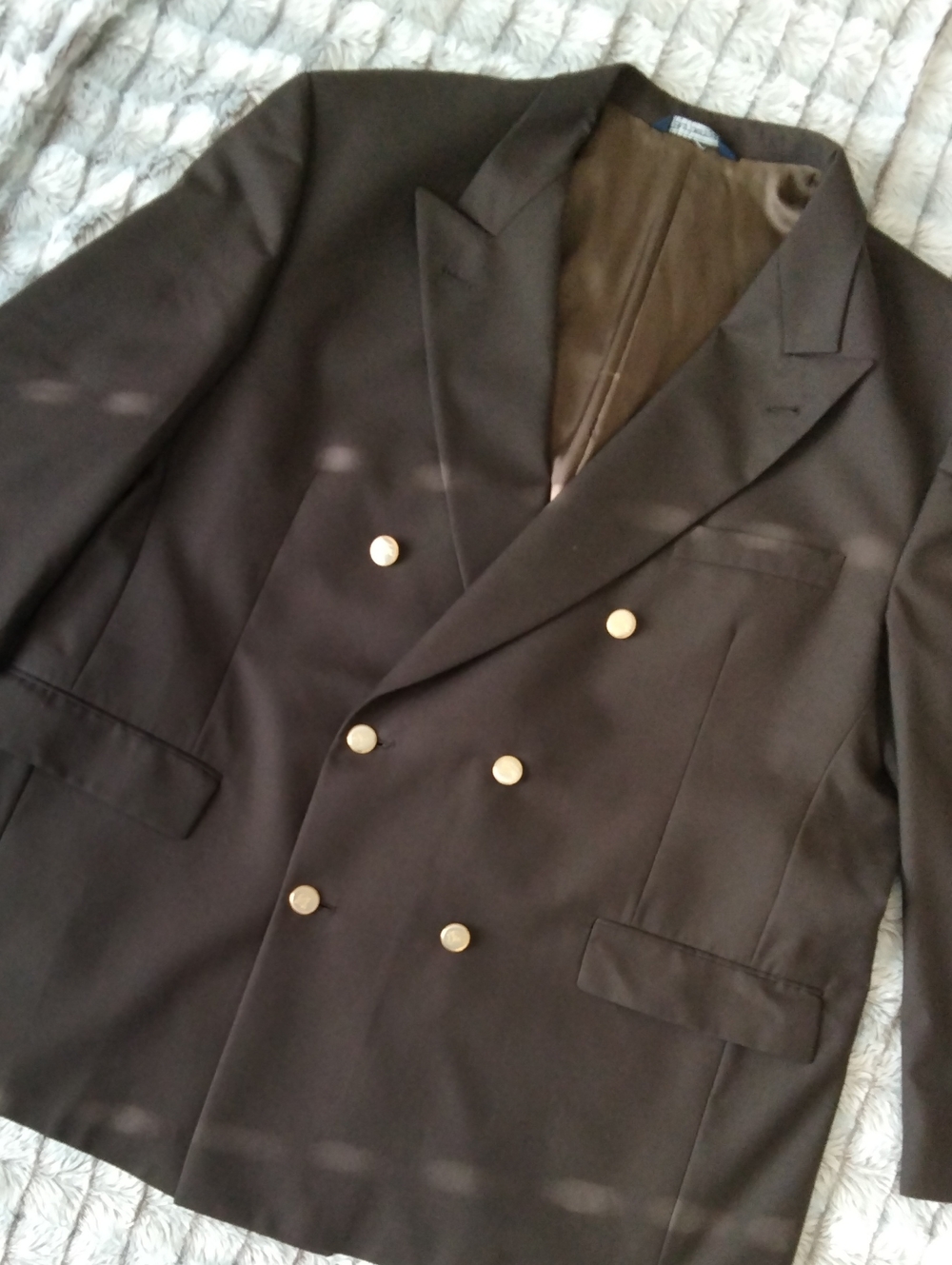 Burberry Brown Jacket with Navy Label